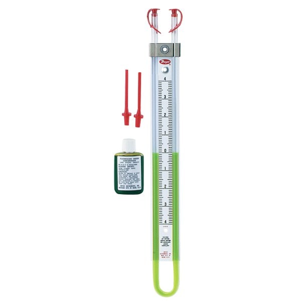 U-tube Manometer, Range 200-0-200 Mm W.c.